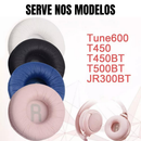 Par Almofada Espuma Para Fone Serve Compatível Jbl Tune600 Bt T500 T510bt T450 T450bt Rosa Azul Branco Preto