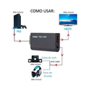 Adaptador conversor Ps2 Áudio e Vídeo Av para cabo de interface multimídia HD