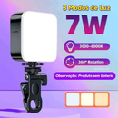 Luz de Vídeo LED Portátil para Fotografia e Iluminação Noturna