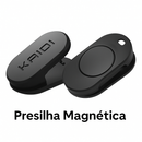 Microfone Lapela Sem Fio Duplo Kaidi Profissional Portátil Imã Redondo Anti Ruído Tipo C iPhone Gravação Celular