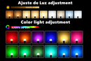 Lâmpada Led Inteligente Smart Bluetooth Compatível App TUYA Bulbo E27 Rgb para Decoração de Quarto
