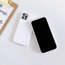 Capinha Silicone Aveludada Cor BRANCO PRETO Para IPhone 7Plus/XR/11/13/14/15/15Promax/16/16Promax/17Promax