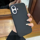 Capinha Silicone Aveludada Cor BRANCO PRETO Para IPhone 7Plus/XR/11/13/14/15/15Promax/16/16Promax/17Promax