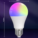 Lâmpada Led Inteligente Smart Bluetooth Compatível App TUYA Bulbo E27 Rgb para Decoração de Quarto