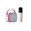 Alto-falante Bluetooth Karaoke com Microfone, Luzes LED e Diversão para Toda a Família