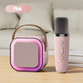Alto-falante Bluetooth Karaoke com Microfone, Luzes LED e Diversão para Toda a Família