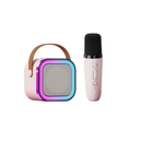 Alto-falante Bluetooth Karaoke com Microfone, Luzes LED e Diversão para Toda a Família