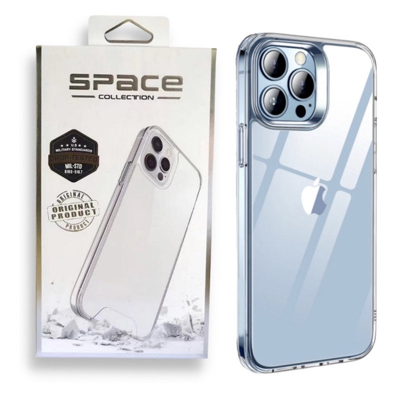 Capa Capinha Space Transparente Anti Impacto TPU Case Apple IPhone 6 7 8 Plus 11 ProMax 12 13 14 16 17 Pro Max Xr Air
